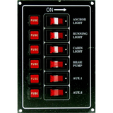 Kontaktpanel med 6 kontakter