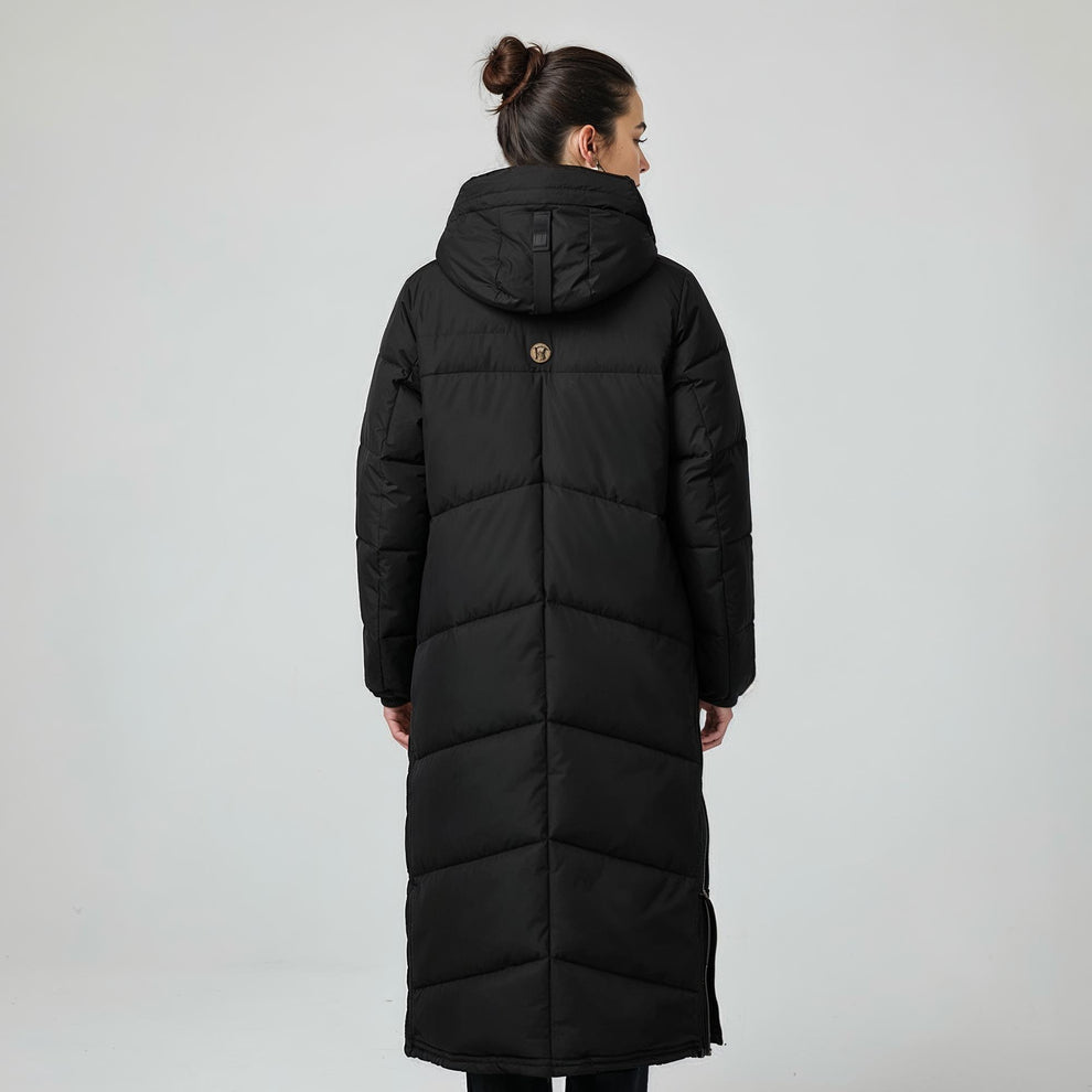 Kopenhaken Aira Maxi Long Jacket Meteorite Back