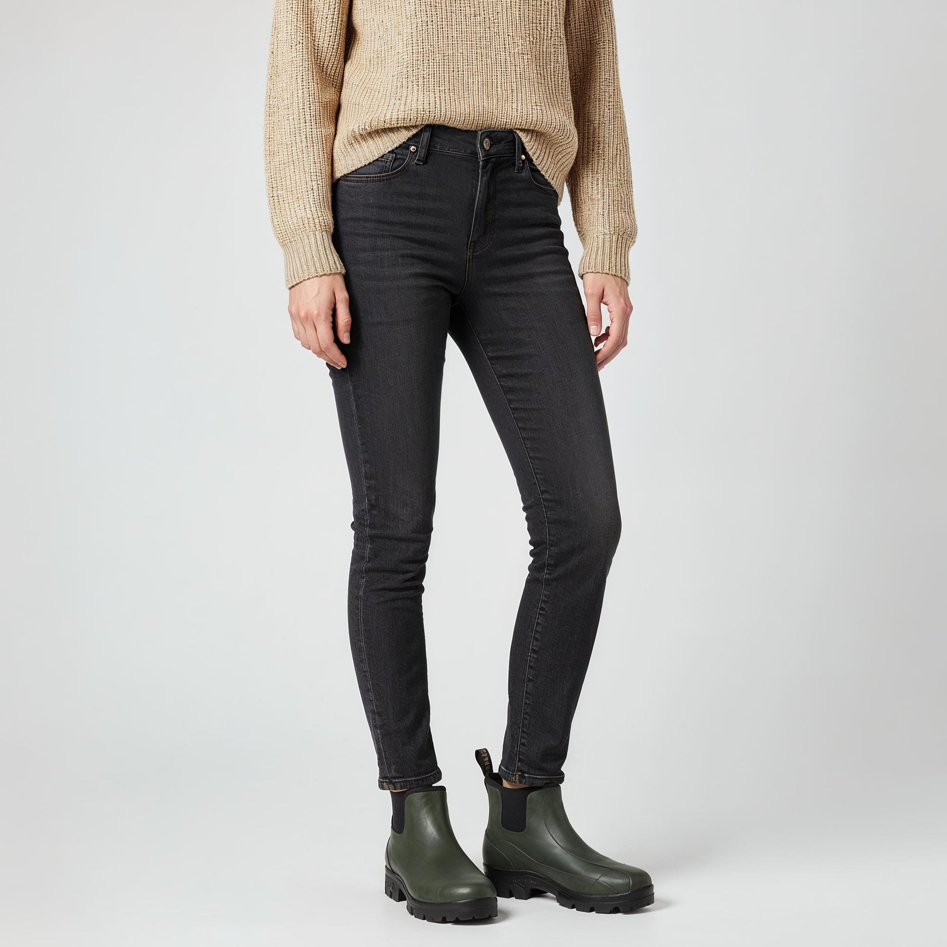 Kopenhaken Hornbæk Lady Neoprene Rubber Boot Hawer Green Front