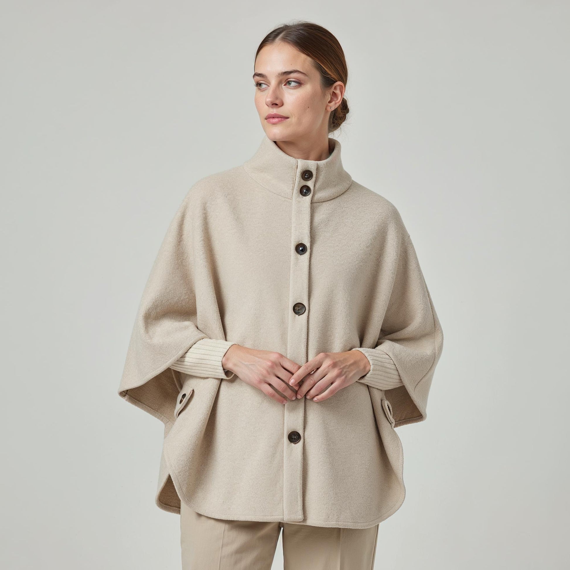 Kopenhaken Isla Poncho Birch Front