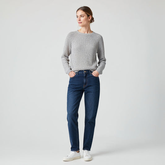 Kopenhaken Joelle Ladies Knit Light Grey Melange