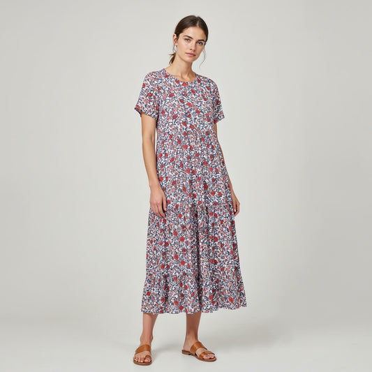 Kopenhaken Napoli Ladies Viscose Dress Poppy Red