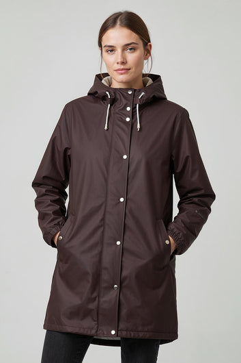 Kopenhaken Støvregn Regnjakke Winter Raisin Front