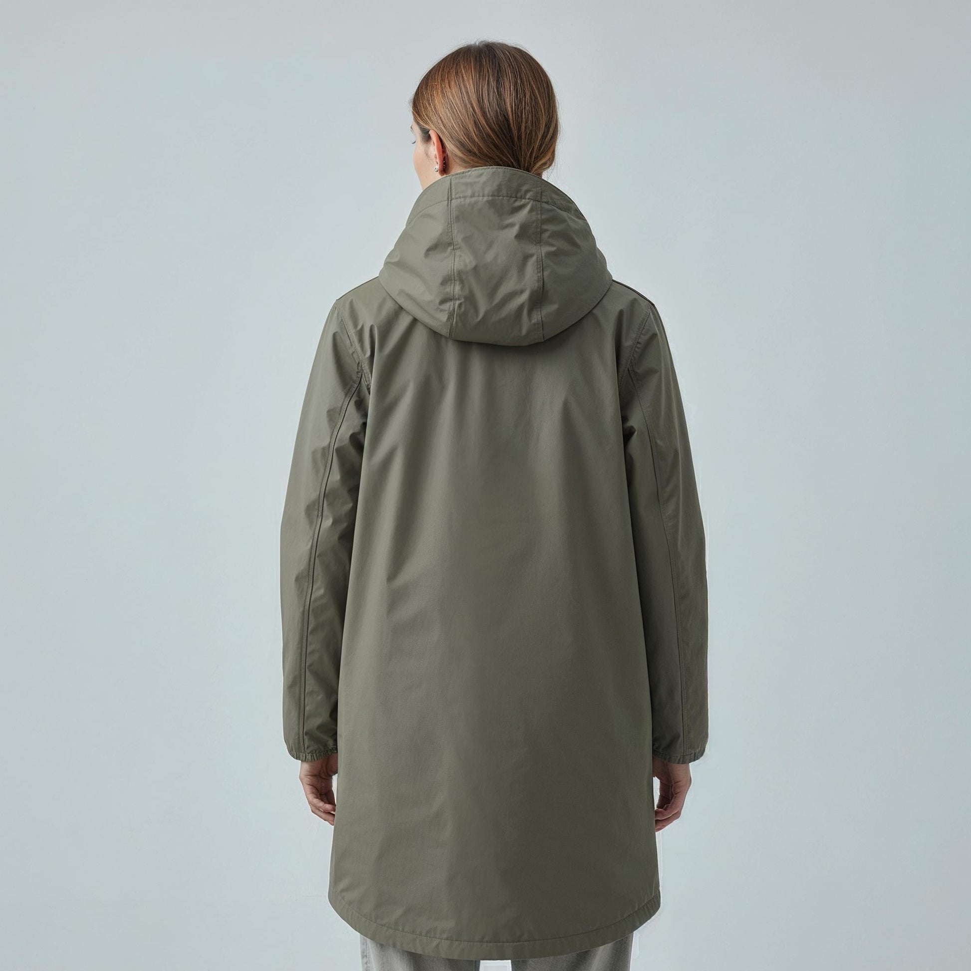 Kopenhaken Støvregn Regnjakke Winter Vetiver Back
