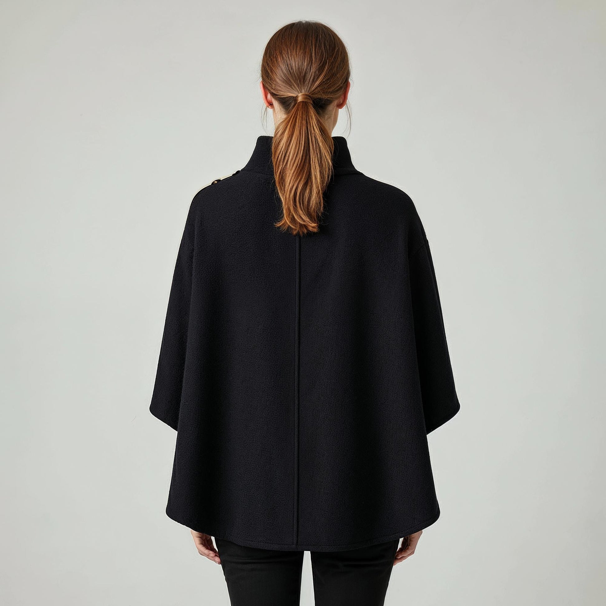 Kopenhaken W Skye Poncho New Navy Back