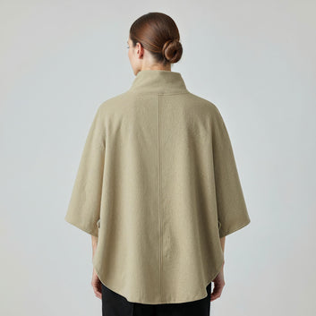 Kopenhaken W Skye Poncho Salvie Back