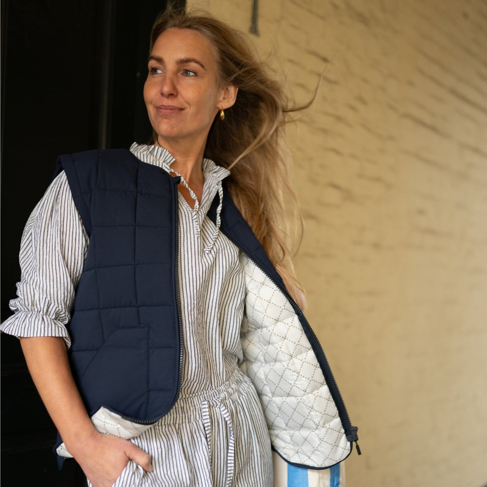 Kopenhaken W Tyra Waistcoat New Navy