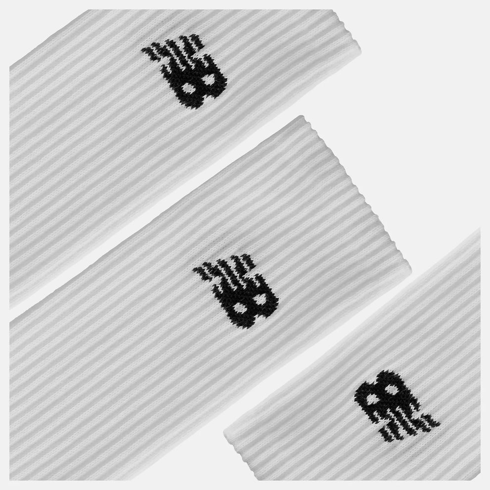 New Balance U Everyday Crew 3 Pair Socks White
