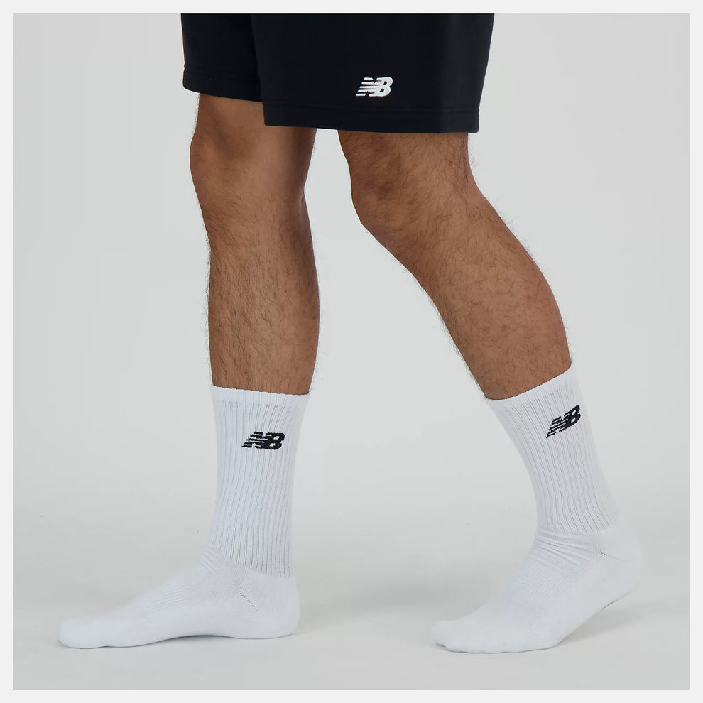 New Balance U Everyday Crew 3 Pair Socks White