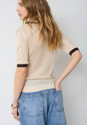 Co´Couture W Lue Pointelle Knit Bone