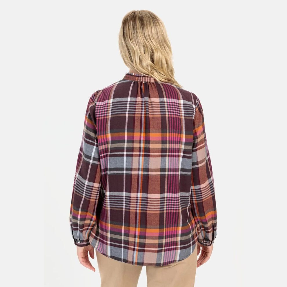Camel Active W Blouse Plum Check
