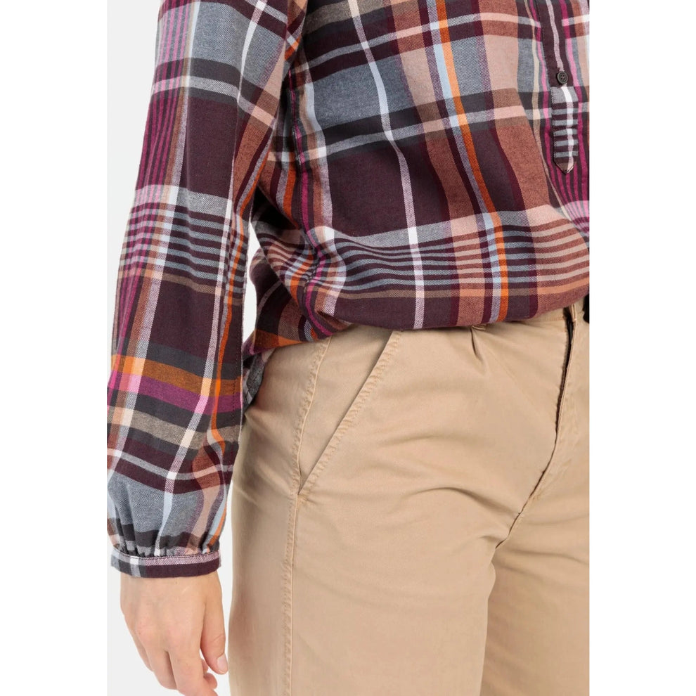 Camel Active W Blouse Plum Check