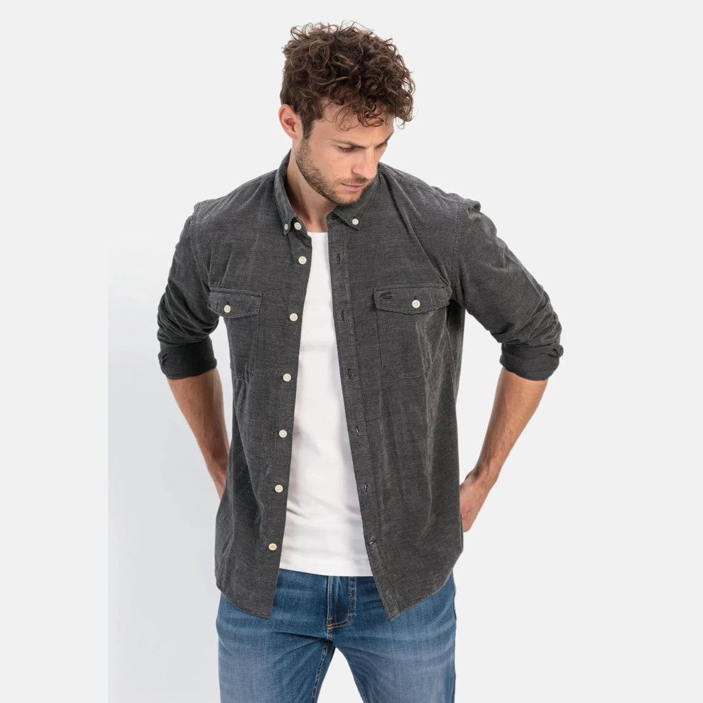 Camel Active M Longsleeve Shirt Asphalt