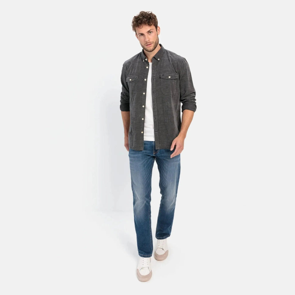 Camel Active M Longsleeve Shirt Asphalt