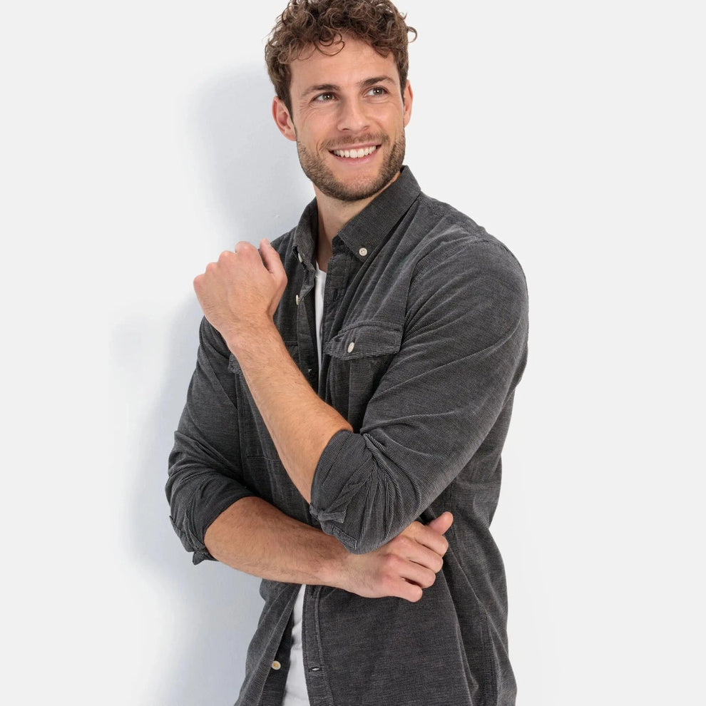 Camel Active M Longsleeve Shirt Asphalt