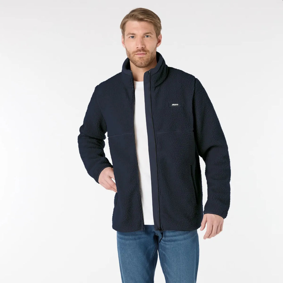 Musto M Cove Deep Pile Fleece Navy