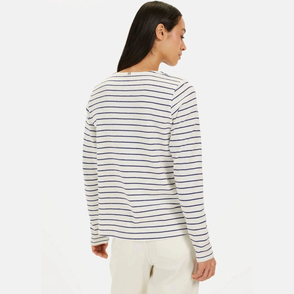 Camel Active W T-shirt Indigo Blue Stripes