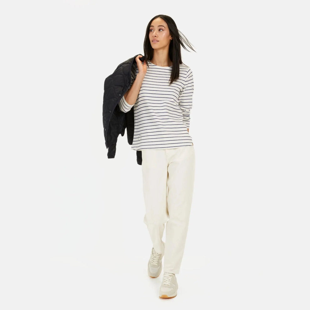 Camel Active W T-shirt Indigo Blue Stripes