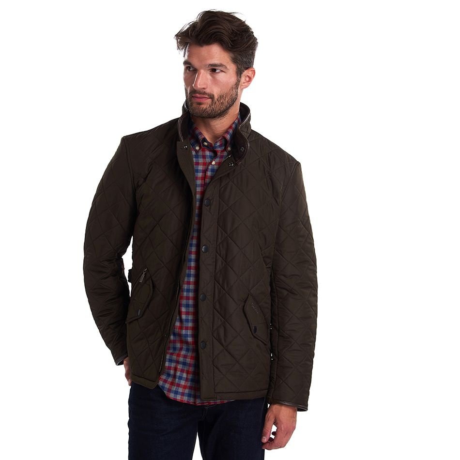 Barbour M Powell Quilt Olive