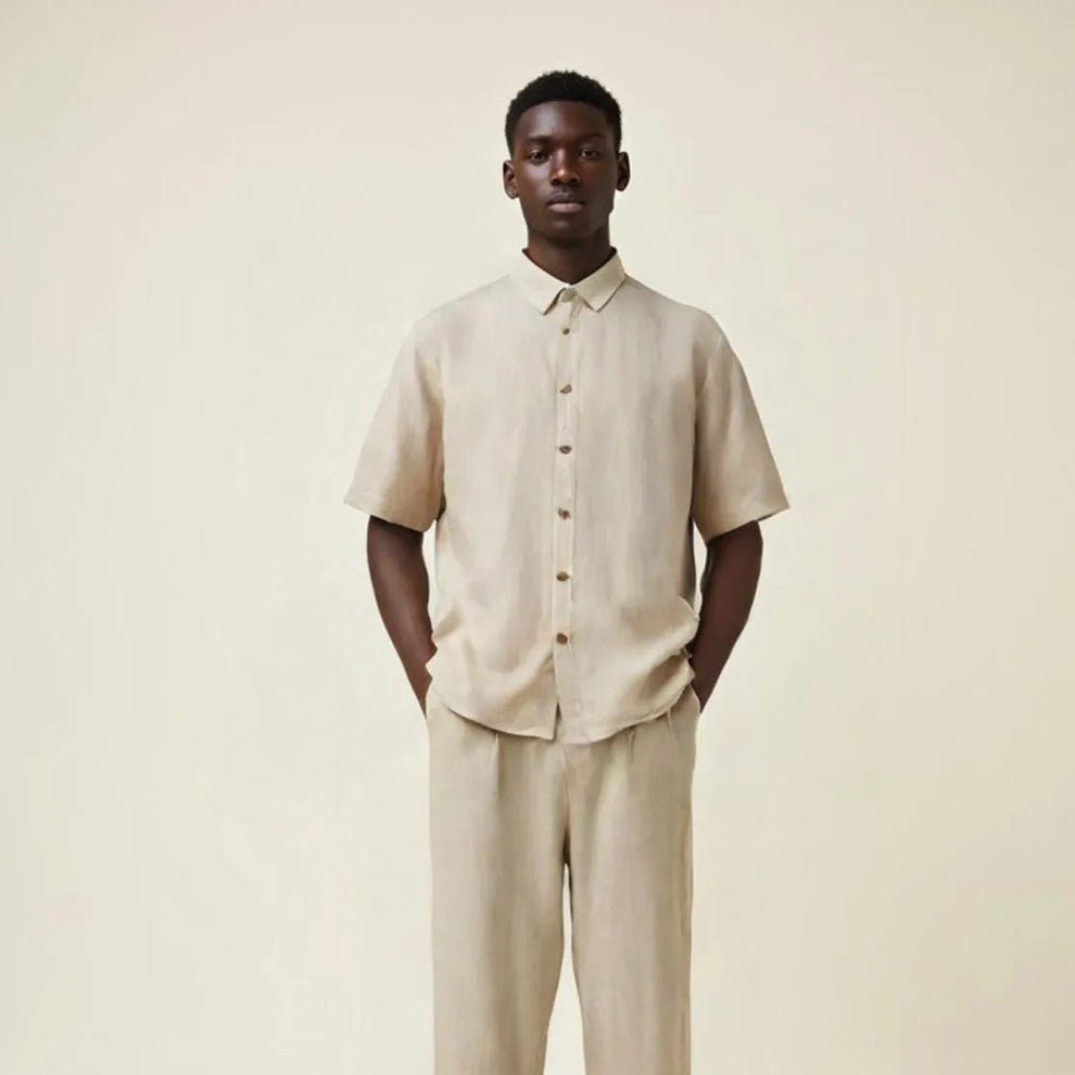 Kopenhaken M Mumbai Ss Shirt Mens Oat