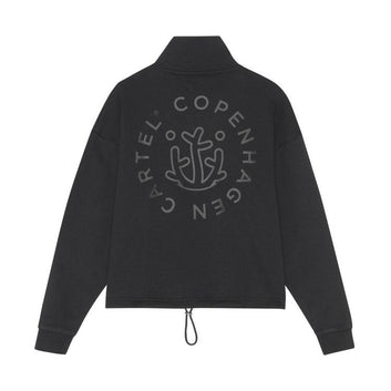 Copenhagen Cartel W Ocean Weed High Neck Sweat Nero