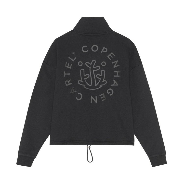 Copenhagen Cartel W Ocean Weed High Neck Sweat Nero