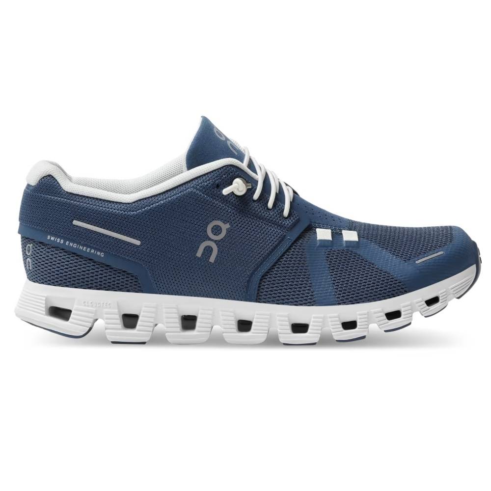 On W Cloud 5 Sko Denim White
