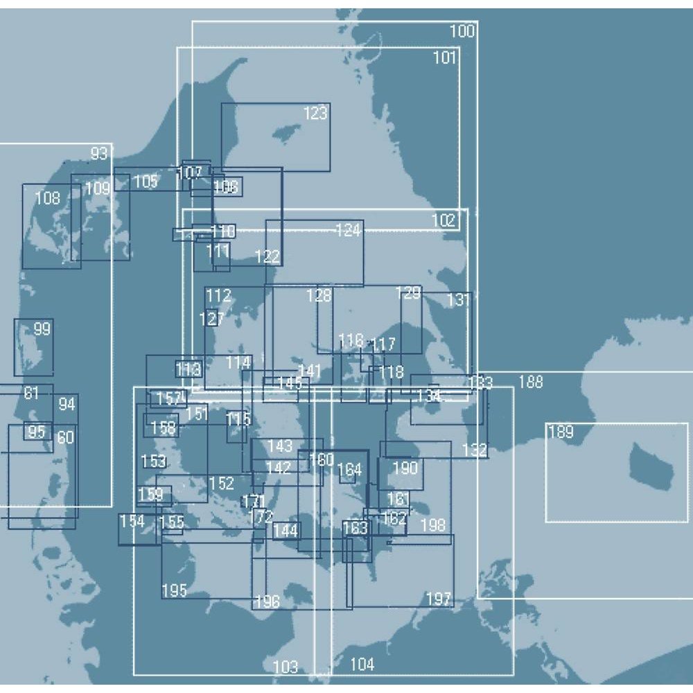 Søkort over Danmark - Havhøkeren
