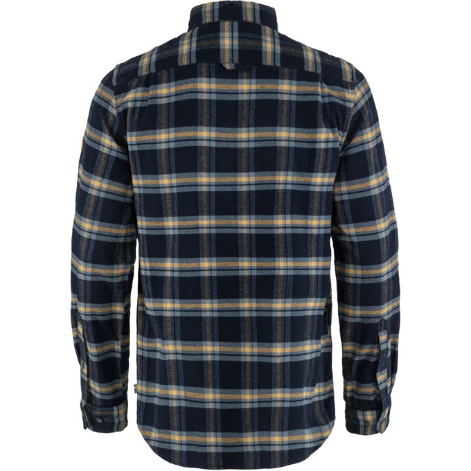 Fjällräven M Övik Heavy Flannel Shirt Dark Navy