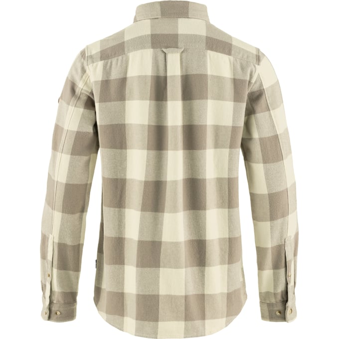 Fjällräven W Övik Heavy Flannel Shirt Fog Chalk White
