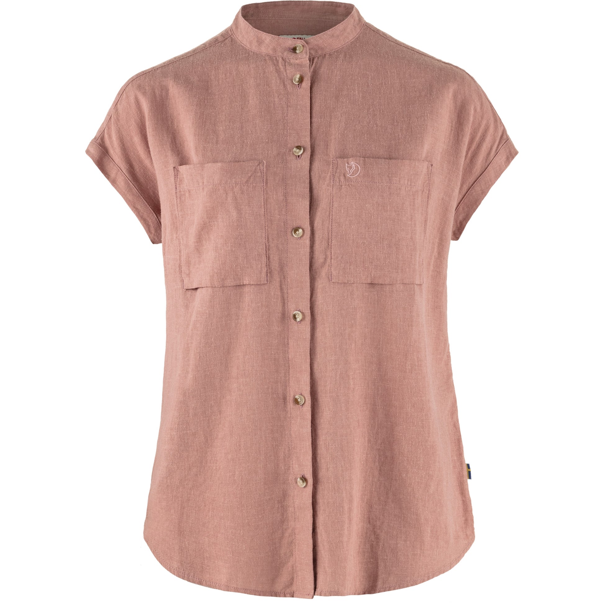 Fjällräven W Övik Hemp Shirt SS Dusty Rose