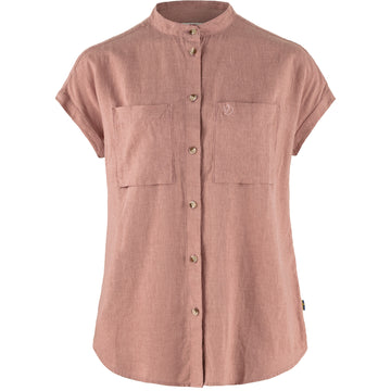Fjällräven W Övik Hemp Shirt SS Dusty Rose