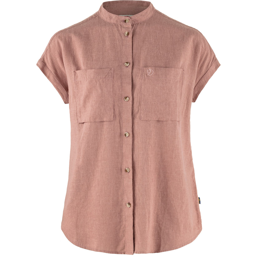 Fjällräven W Övik Hemp Shirt SS Dusty Rose