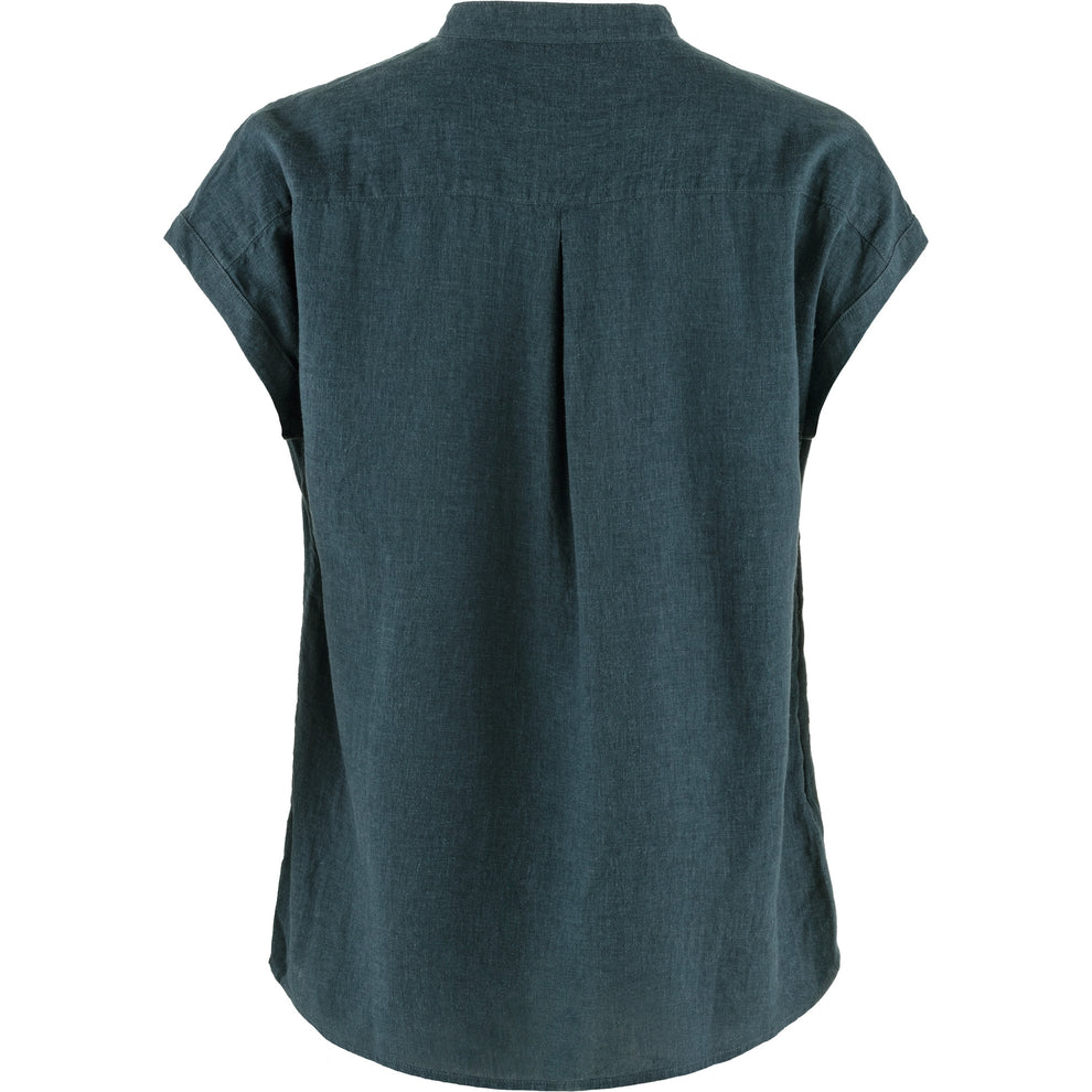 Fjällräven W Övik Hemp Shirt SS Mountain Blue