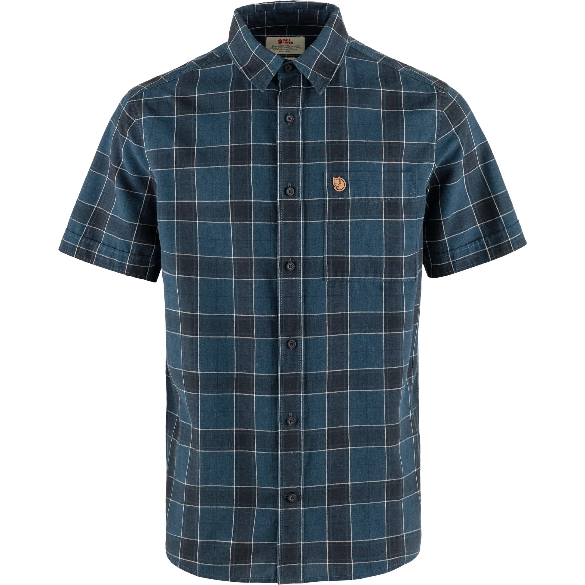 Fjällräven M Övik Travel Shirt Indigo Blue Dark Navy