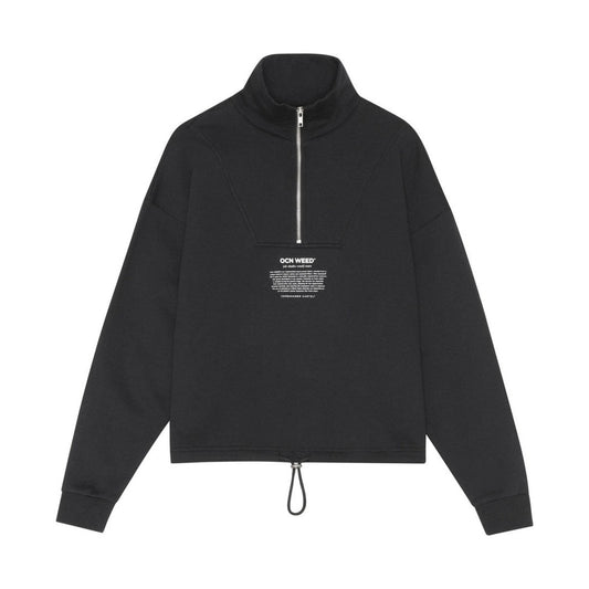 Copenhagen Cartel W Ocean Weed High Neck Sweat Nero