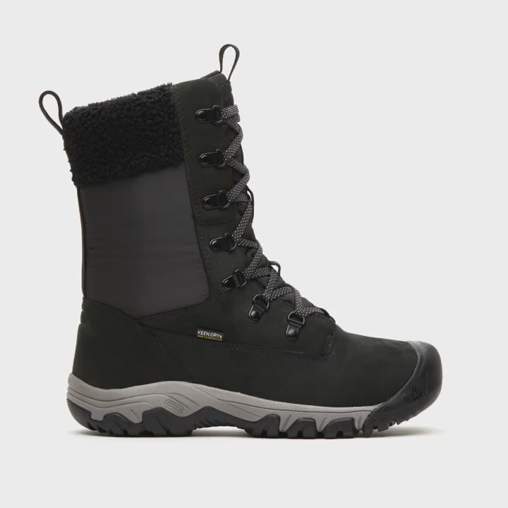 Keen W Greta Tall Boot WP Outdoor Hiking Shoes Black