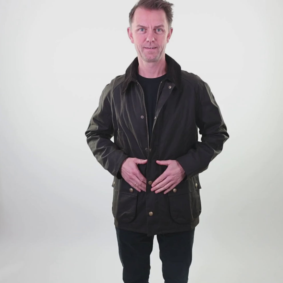 Barbour M Ashby Wax Jakke Olive