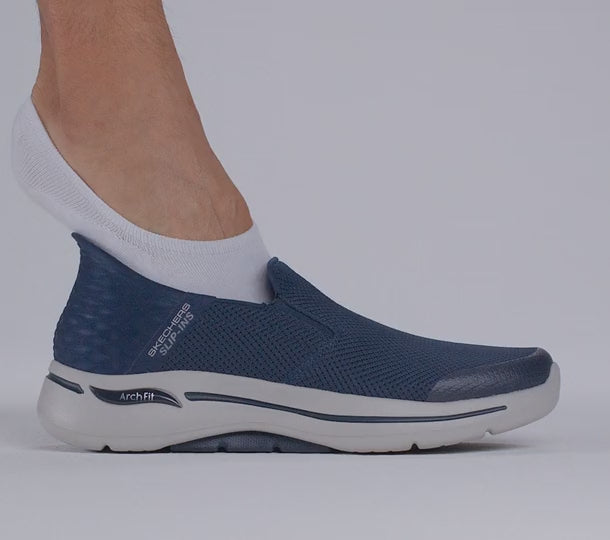 Skechers M Go Walk Arch Fit Slip In Navy