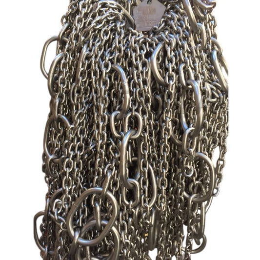 Pumpekæde rustfri Ø: 5mm (10x80x50 mm pr. 100 cm)