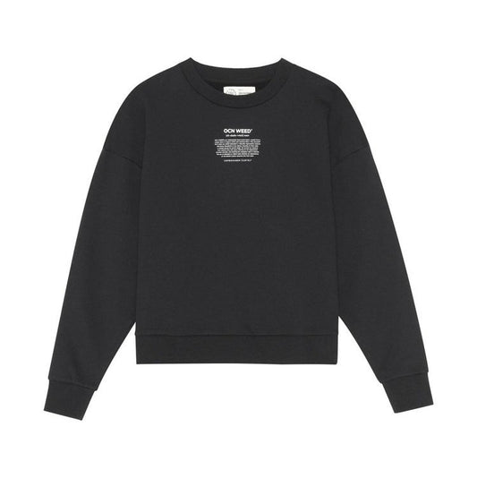 Copenhagen Cartel W Ocean Weed Crop Sweat Nero