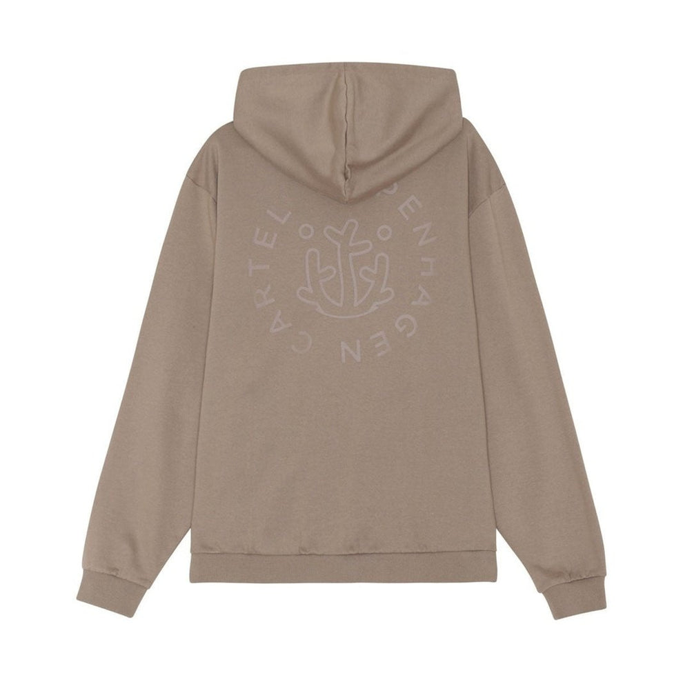 Copenhagen Cartel U Ocean Weed Hood Sweat Taupe