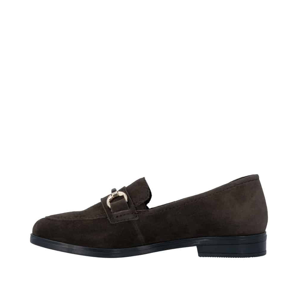 Rieker W Loafer Brun Ruskind