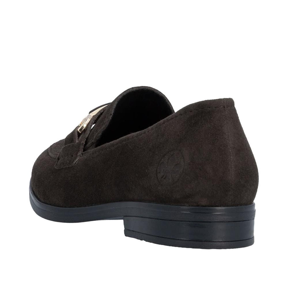 Rieker W Loafer Brun Ruskind