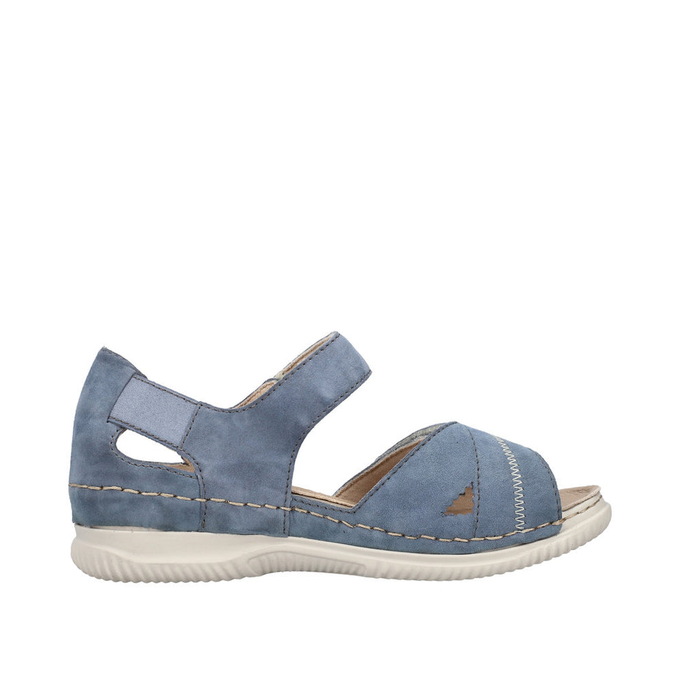 Rieker W Sandal i Ruskind Blue