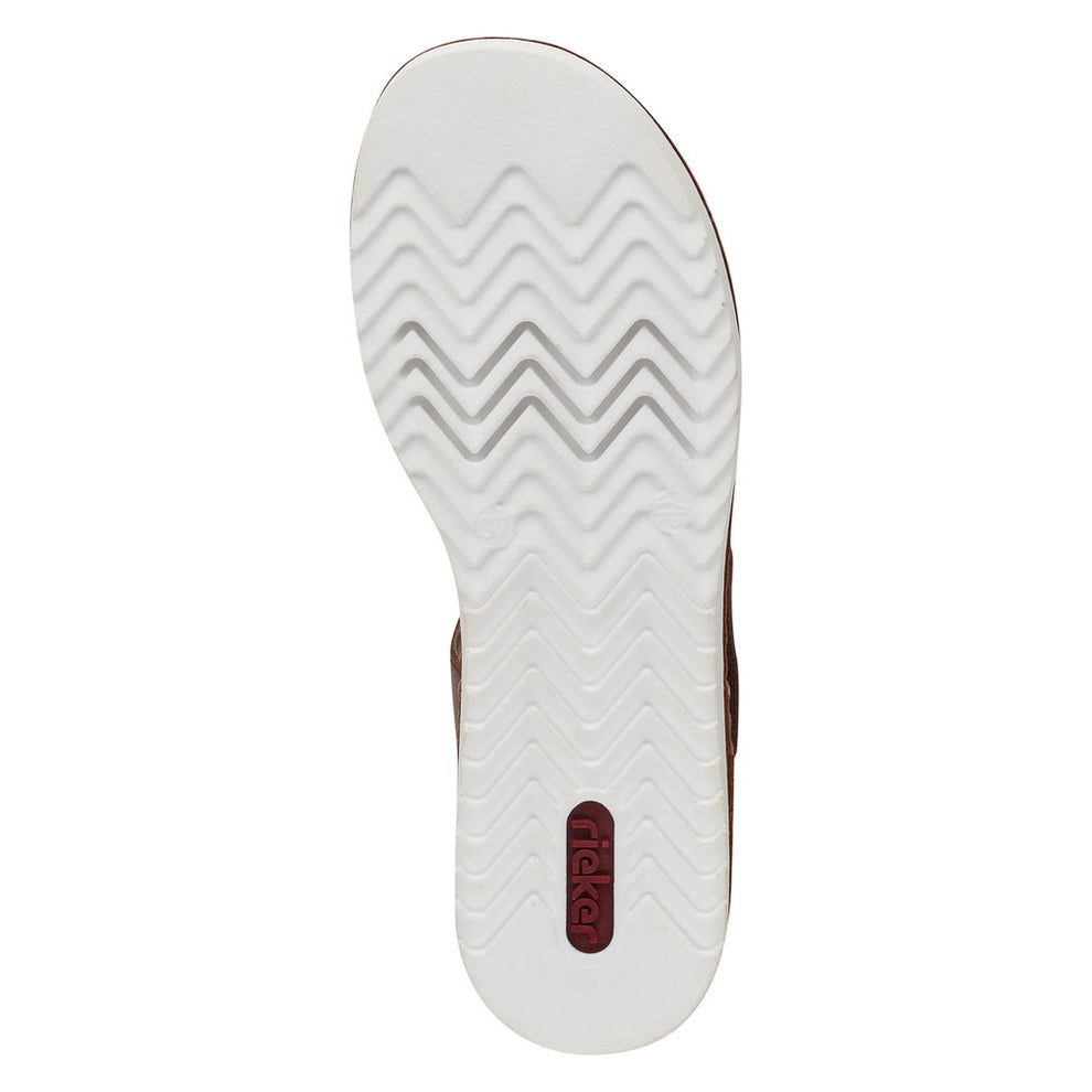 Rieker W Sandal m Velroluk Brun