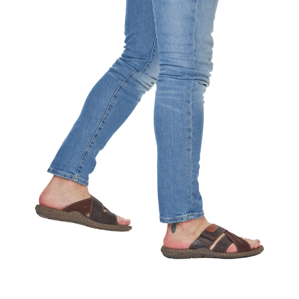 Rieker M Herreslippers Brown