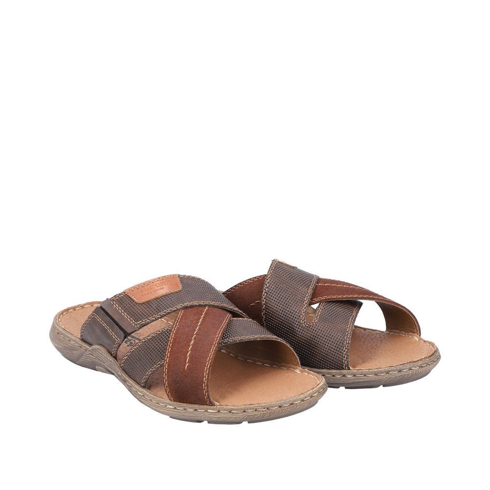 Rieker M Herreslippers Brown
