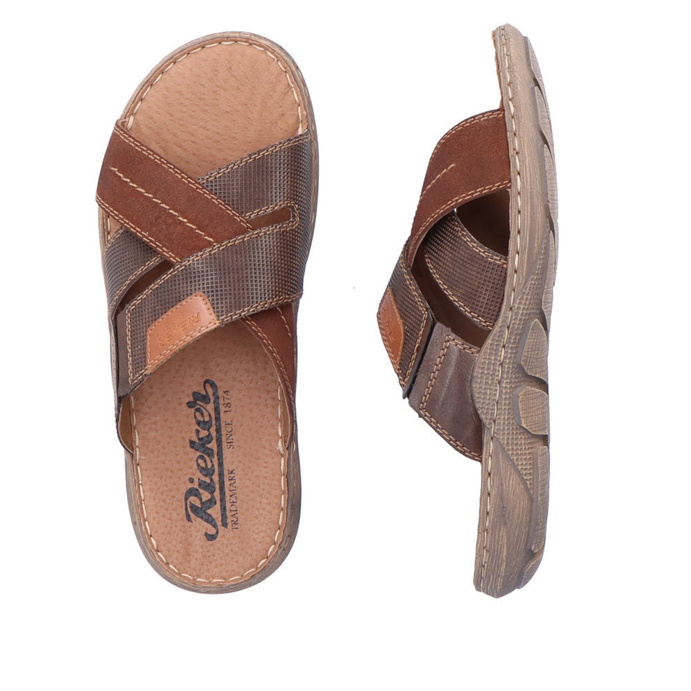 Rieker M Herreslippers Brown