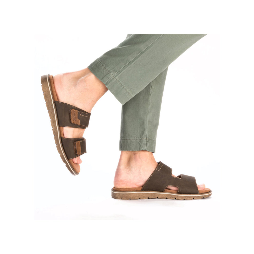 Rieker M Herresandal Brown